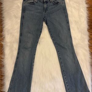 7 For All Man Kind “A” pocket flare jeans